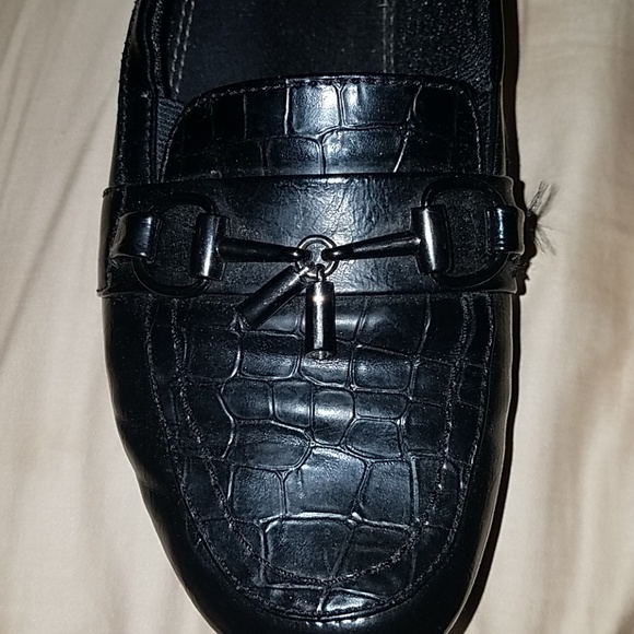 Life stride black leather loafers 8.5m - Picture 2 of 3